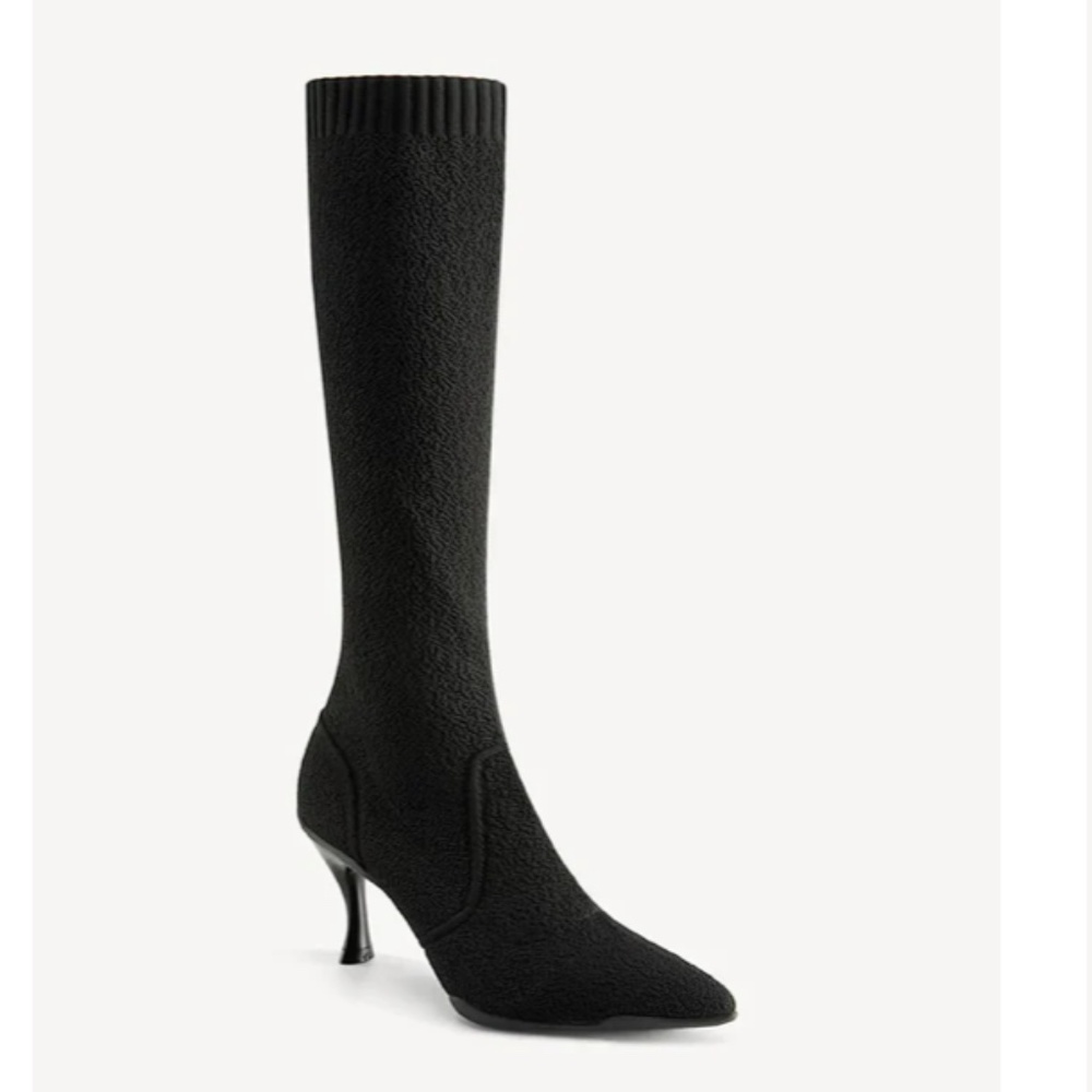 BelleVoyage Minimalist Pointed Toe Heeled Long Boot